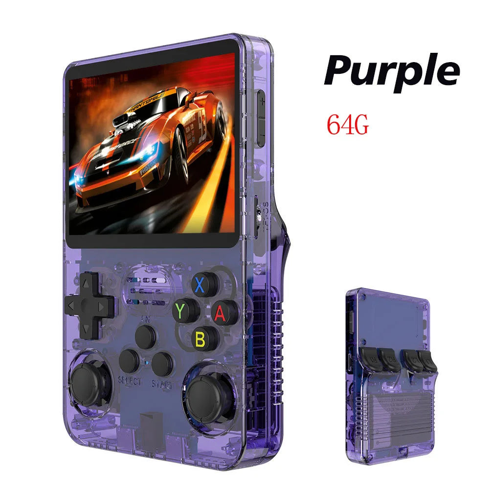 R36S Retro Handheld Game Console - 3.5 Inch IPS Screen, 20,000 Games, Portable Linux System