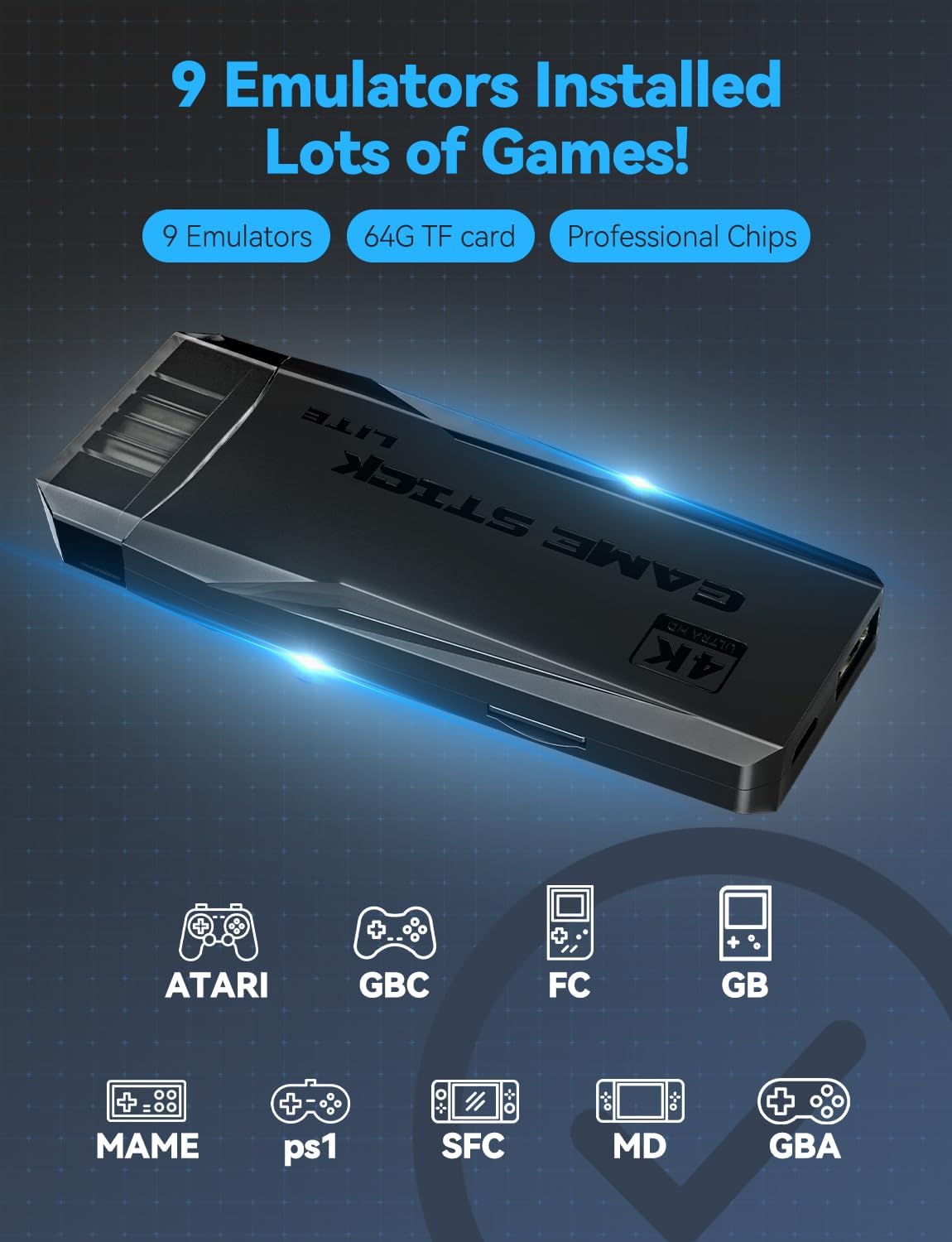 Ultimate Retro Gaming Console with 20000+ Built-In Games - 4K HDMI Classic Edition with Wireless Controllers for Endless Family Fun!