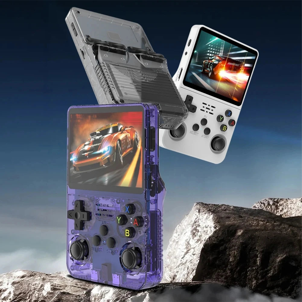 R36S Retro Handheld Game Console - 3.5 Inch IPS Screen, 20,000 Games, Portable Linux System