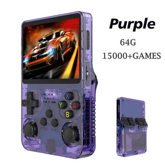 R36S Retro Handheld Game Console - 3.5 Inch IPS Screen, 20,000 Games, Portable Linux System